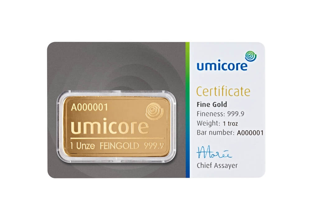 1oz Gold Bar | Umicore